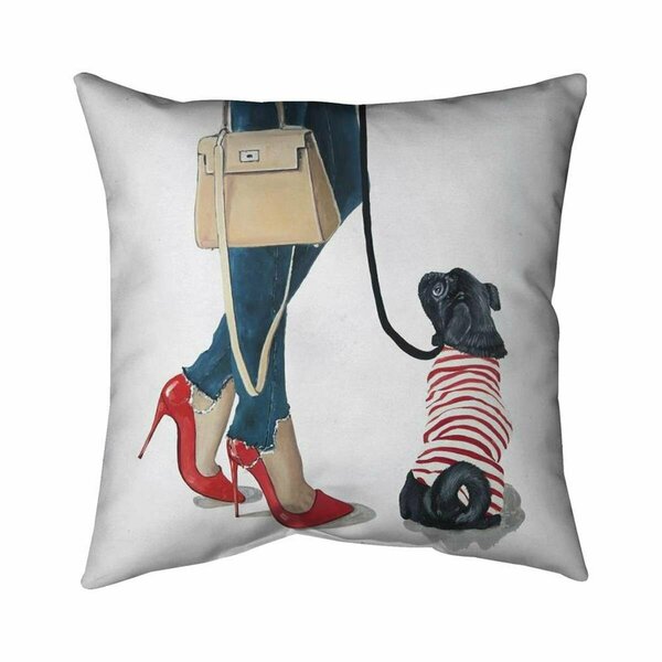 Begin Home Decor 20 x 20 in. Best Friends Fashion-Double Sided Print Indoor Pillow 5541-2020-FA44